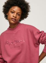 Dark Blush Short Jumper Dress With Logo Pepe Jeans L20F2F205 Women - Image 3