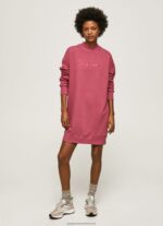 Dark Blush Short Jumper Dress With Logo Pepe Jeans L20F2F205 Women - Image 5