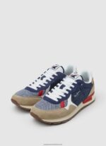 Dark Denim Brit Man Combined Sneakers Pepe Jeans L20F2F1175 Men - Image 3
