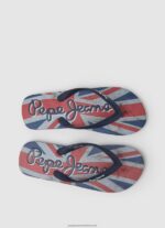 Dark Denim Hawi Flag Beach Flip Flops Pepe Jeans L20F2F1259 Men - Image 2
