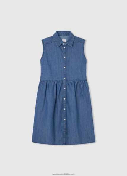 Denim Armhole Sleeve Denim Dress Pepe Jeans L20F2F1385 Girl