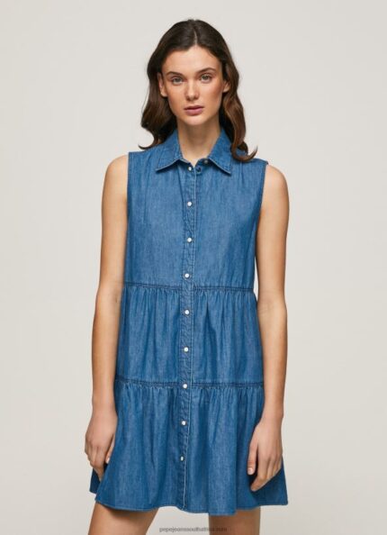 Denim Arya Short Denim Dress Pepe Jeans L20F2F183 Women