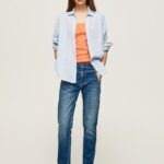 Denim Carey Midrise Relaxed Fit Jeans Pepe Jeans L20F2F80 Women
