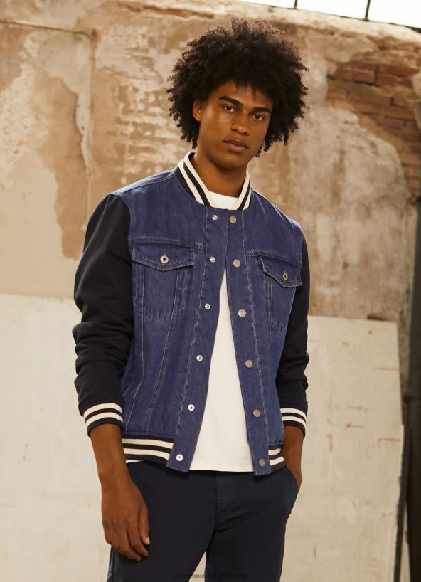 denim_combined_fabric_jacket_pepe_jeans_l20f2f846_men.jpg Denim Combined Fabric Jacket Pepe Jeans L20F2F846 Men - Image 1