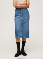 Denim Cotton Denim Midi Skirt Pepe Jeans L20F2F100 Women - Image 2
