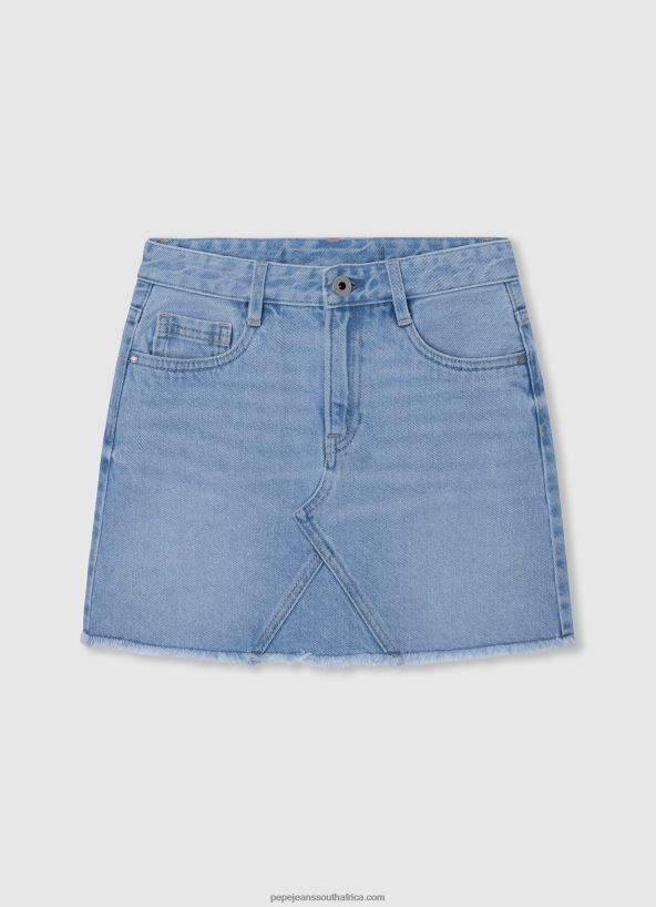 denim_cotton_denim_mini_skirt_pepe_jeans_l20f2f1378_girl.jpg Denim Cotton Denim Mini Skirt Pepe Jeans L20F2F1378 Girl - Image 1