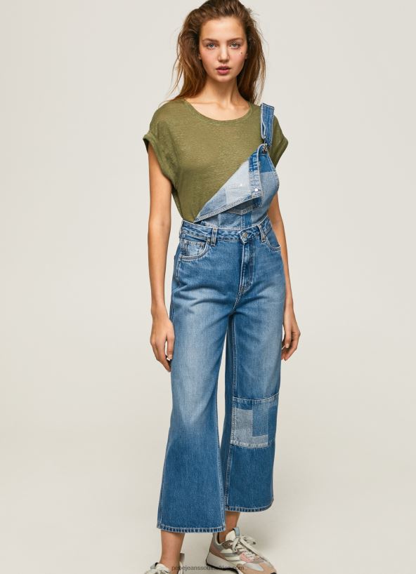 denim_cotton_denim_overall_pepe_jeans_l20f2f98_women.jpg Denim Cotton Denim Overall Pepe Jeans L20F2F98 Women - Image 1