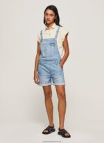 Denim Cotton Denim Short Dungarees Pepe Jeans L20F2F175 Women - Image 2