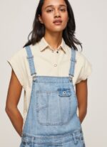 Denim Cotton Denim Short Dungarees Pepe Jeans L20F2F175 Women - Image 3