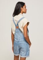 Denim Cotton Denim Short Dungarees Pepe Jeans L20F2F175 Women - Image 4