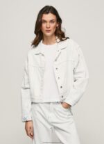 Denim Cracking Effect Denim Jacket Pepe Jeans L20F2F95 Women