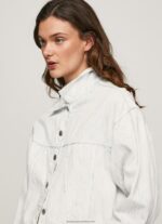 Denim Cracking Effect Denim Jacket Pepe Jeans L20F2F95 Women - Image 3