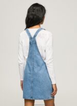 Denim Denim Dungaree Dress Pepe Jeans L20F2F162 Women - Image 4