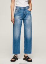 Denim Dover High Waisted Relaxed Fit Jeans Pepe Jeans L20F2F84 Women - Image 2