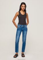 Denim Gen Straight Fit Mid Waist Jeans Pepe Jeans L20F2F32 Women