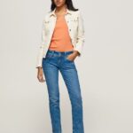 Denim Gen Straight Fit Mid Waist Jeans Pepe Jeans L20F2F34 Women
