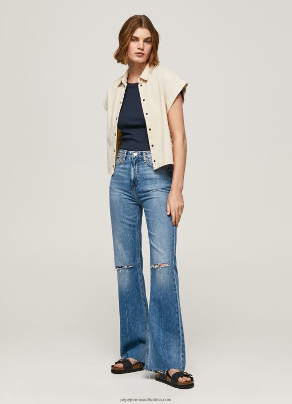 denim_harper_high_waisted_flared_fit_jeans_pepe_jeans_l20f2f64_women.jpg Denim Harper High Waisted Flared Fit Jeans Pepe Jeans L20F2F64 Women - Image 1
