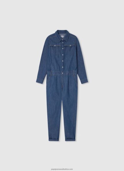 Denim Long Cotton Denim Jumpsuit Pepe Jeans L20F2F1363 Girl