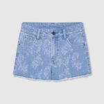 Denim Patty Floral Print Denim Shorts Pepe Jeans L20F2F1490 Girl