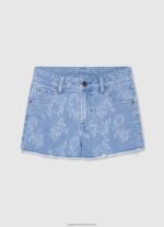 Denim Patty Floral Print Denim Shorts Pepe Jeans L20F2F1490 Girl