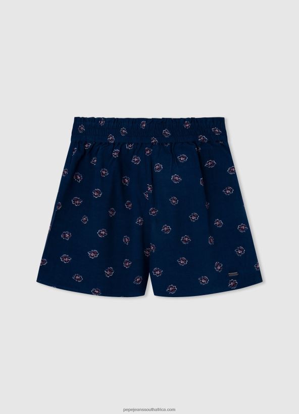 Denim Patty Floral Print Denim Shorts Pepe Jeans L20F2F1490 Girl - Image 4
