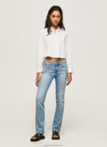 Denim Piccadilly Midrise Slim Fit Jeans Pepe Jeans L20F2F72 Women