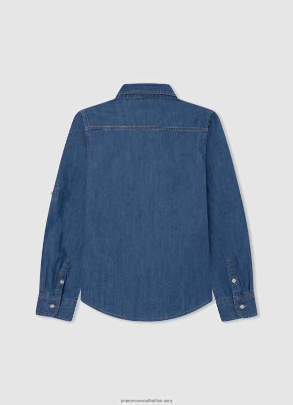 Denim Portez Regular Fit Denim Shirt Pepe Jeans L20F2F1660 Boy - Image 2