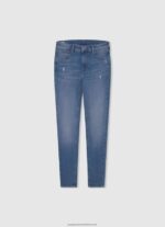 Denim Reese Taper Fit High Waisted Jeans Pepe Jeans L20F2F1366 Girl - Image 4