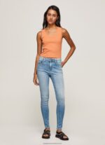 Denim Regent High Waisted Skinny Fit Jeans Pepe Jeans L20F2F52 Women