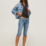 Denim Regular Fit 3/4 Denim Shorts Pepe Jeans L20F2F508 Women
