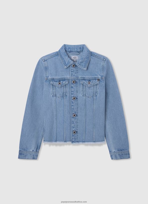 denim_regular_fit_denim_jacket_pepe_jeans_l20f2f1357_girl.jpg Denim Regular Fit Denim Jacket Pepe Jeans L20F2F1357 Girl - Image 1