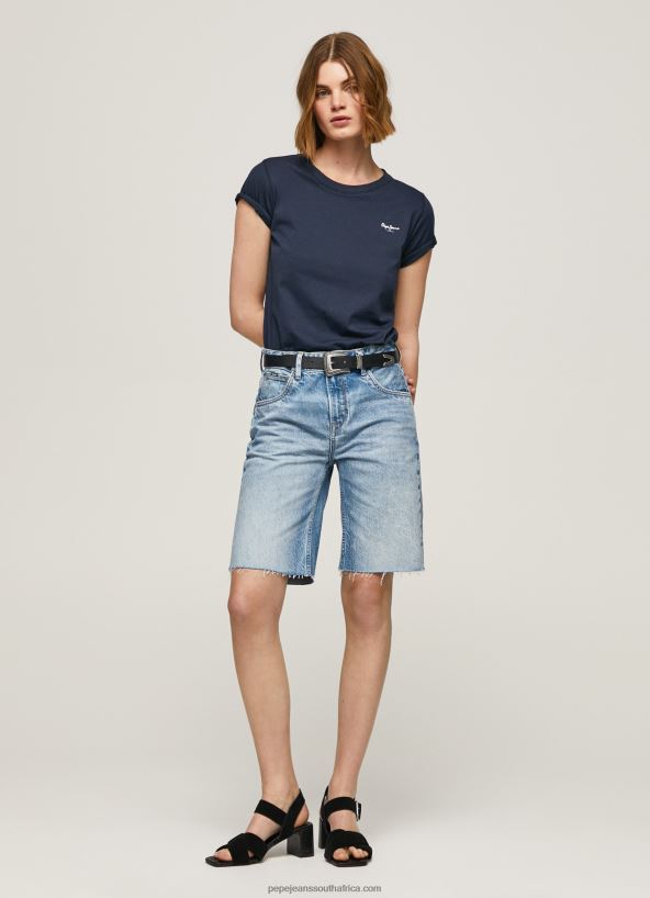 denim_relaxed_fit_denim_shorts_pepe_jeans_l20f2f486_women.jpg Denim Relaxed Fit Denim Shorts Pepe Jeans L20F2F486 Women - Image 1