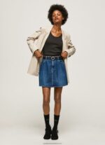 Denim Short Cotton Denim Skirt Pepe Jeans L20F2F99 Women