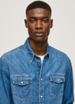 Denim Slim Fit Denim Shirt Pepe Jeans L20F2F1023 Men - Image 3