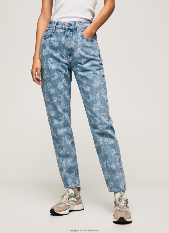 Denim Violet High Waisted Relaxed Fit Jeans Pepe Jeans L20F2F77 Women - Image 2