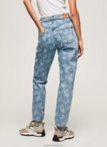 Denim Violet High Waisted Relaxed Fit Jeans Pepe Jeans L20F2F77 Women - Image 4