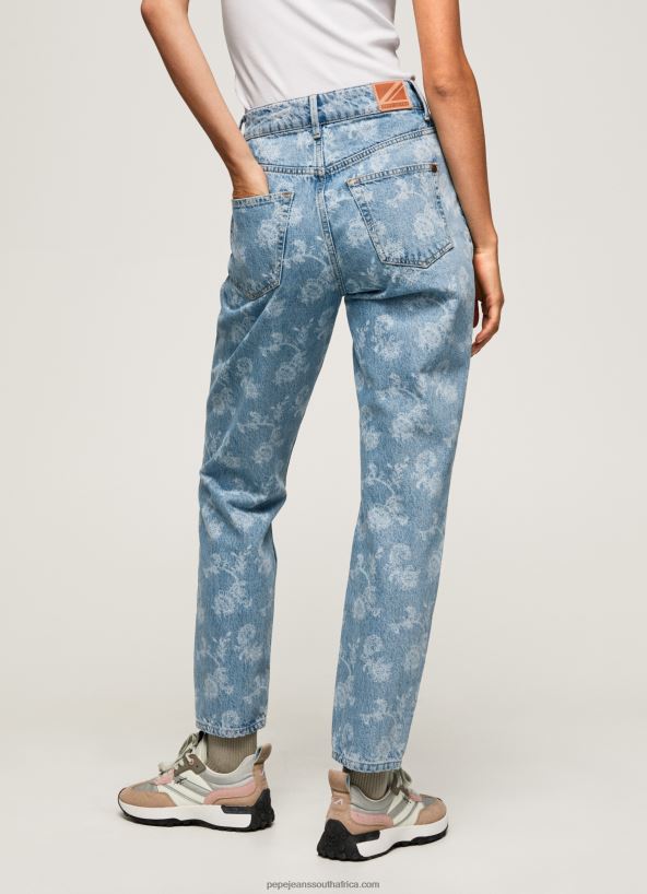 Denim Violet High Waisted Relaxed Fit Jeans Pepe Jeans L20F2F77 Women - Image 4