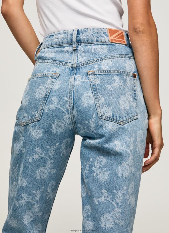 Denim Violet High Waisted Relaxed Fit Jeans Pepe Jeans L20F2F77 Women - Image 5