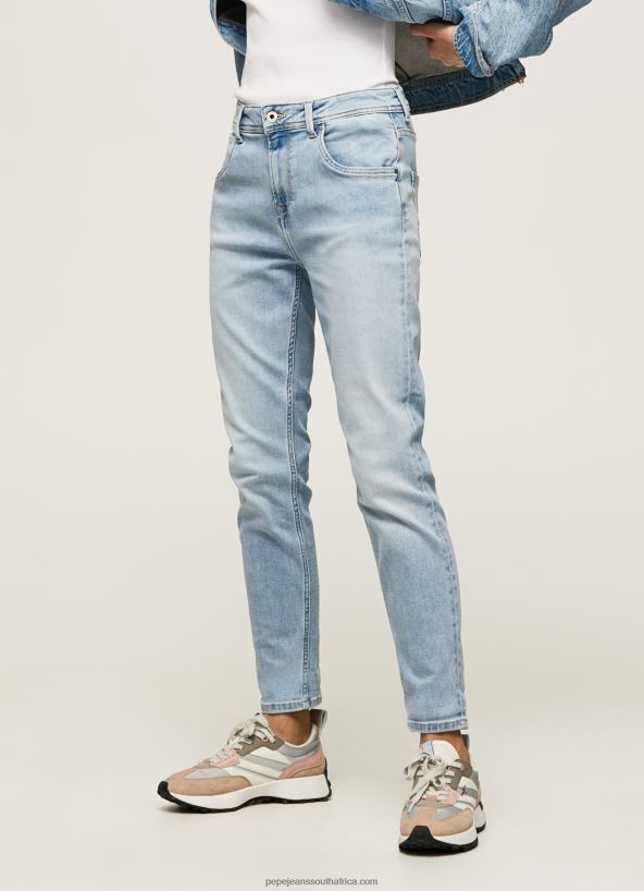 Denim Violet High Waisted Relaxed Fit Jeans Pepe Jeans L20F2F85 Women - Image 2