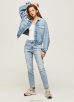 Denim Violet High Waisted Relaxed Fit Jeans Pepe Jeans L20F2F85 Women