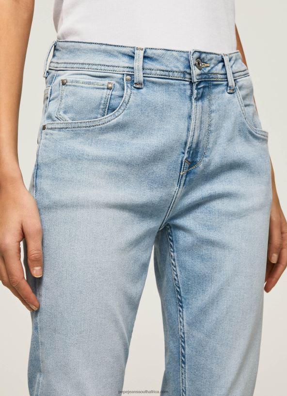 Denim Violet High Waisted Relaxed Fit Jeans Pepe Jeans L20F2F85 Women - Image 3