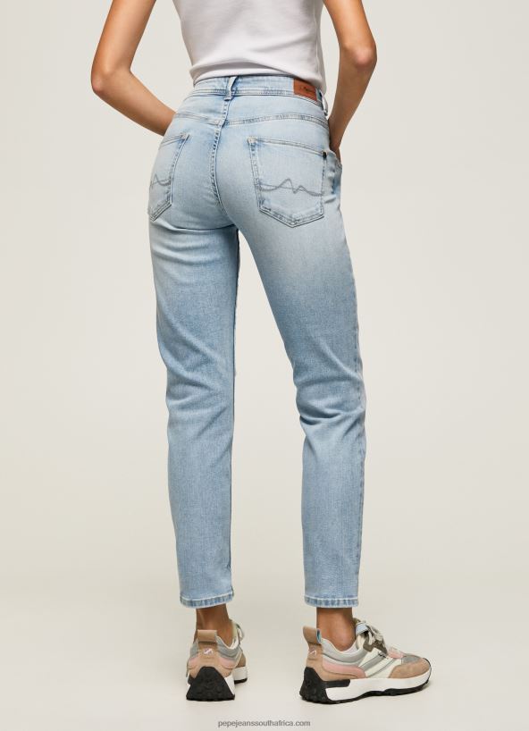 Denim Violet High Waisted Relaxed Fit Jeans Pepe Jeans L20F2F85 Women - Image 4