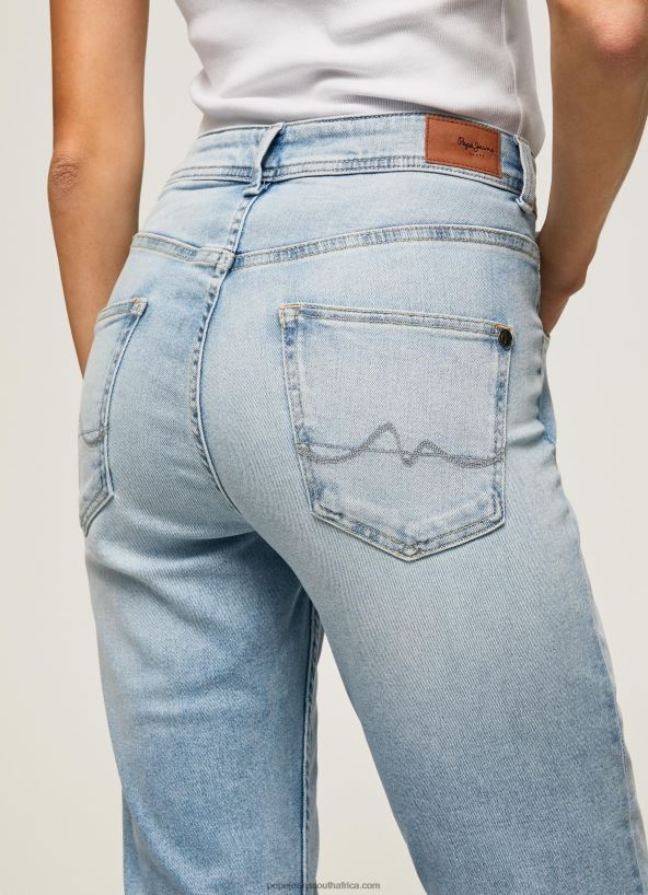 Denim Violet High Waisted Relaxed Fit Jeans Pepe Jeans L20F2F85 Women - Image 5
