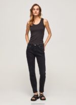 Denim Violet Loose Fit High Waisted Jeans Pepe Jeans L20F2F92 Women