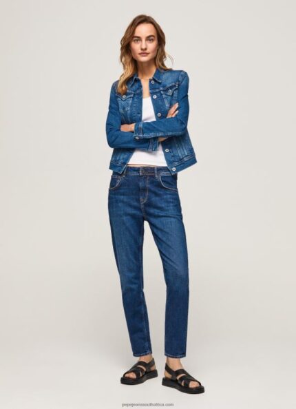 Denim Violet Mom Carrot Fit High Waist Jeans Pepe Jeans L20F2F81 Women
