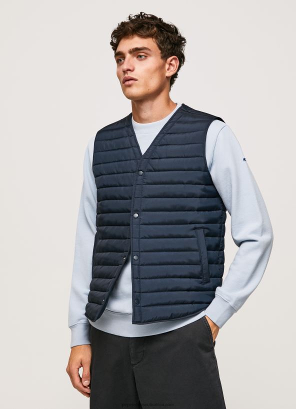 dulwich_button_fastened_padded_waistcoat_pepe_jeans_l20f2f845_men.jpg Dulwich Button Fastened Padded Waistcoat Pepe Jeans L20F2F845 Men - Image 1
