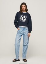 Dulwich Circular Logo Cotton Jumper Pepe Jeans L20F2F279 Women - Image 2