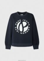 Dulwich Circular Logo Cotton Jumper Pepe Jeans L20F2F279 Women - Image 5