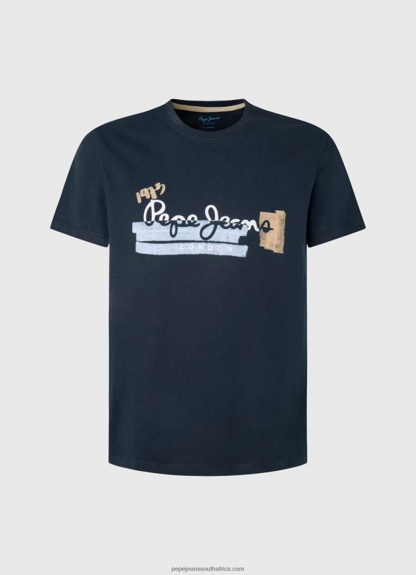 Dulwich Cotton T-Shirt With Brushes Logo Pepe Jeans L20F2F932 Men - Image 5
