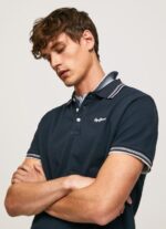 Dulwich Embroidered Logo Pique Polo Shirt Pepe Jeans L20F2F1076 Men